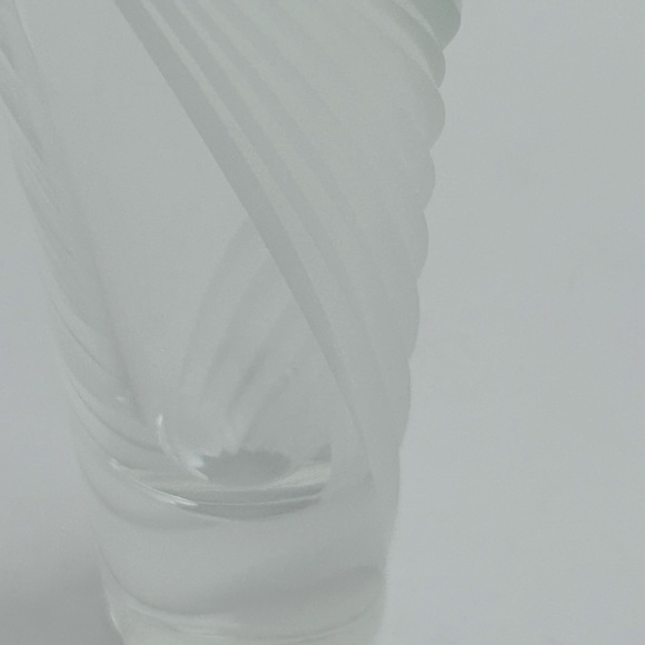 Vintage Lenox Bud Vase ~Windswept Heavy Cut Lead Crystal 7 inch Signed - Picture 4 of 13